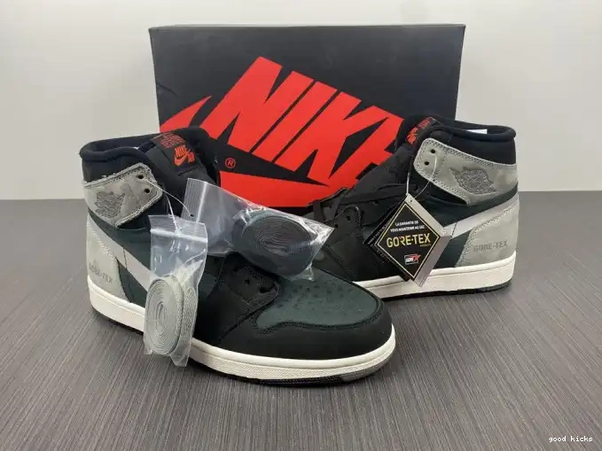 Rep Retro Particle Black 1 DB2889-001 High Element Gore-Tex Grey Jordan 0408